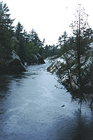 The voyageur channel chute, French River.